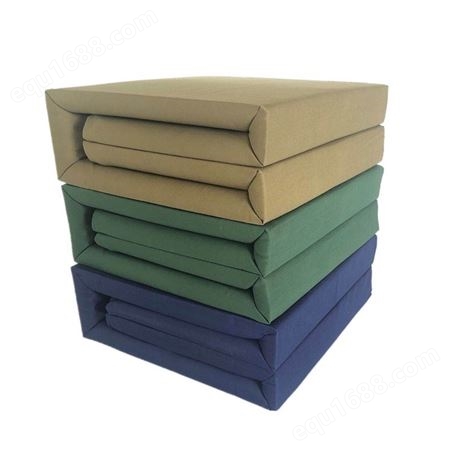 热熔棉加厚硬质棉床褥子 学生宿舍单人棉褥床垫军绿折叠软垫