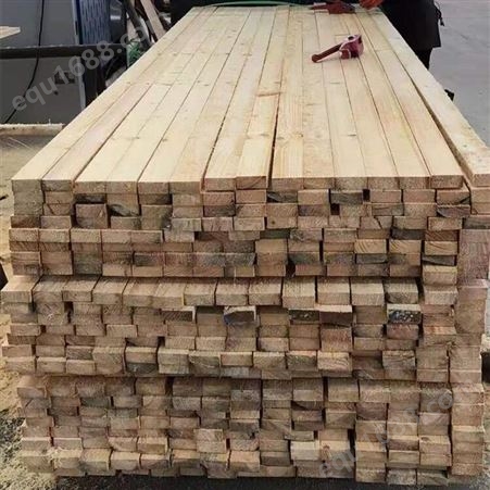 亿展木业建筑工程木方 4*9工地方木白松原木型材 按需定制